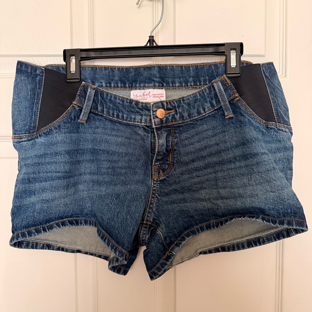 Isabel Maternity by Ingrid & Isabel Blue Denim Shorts